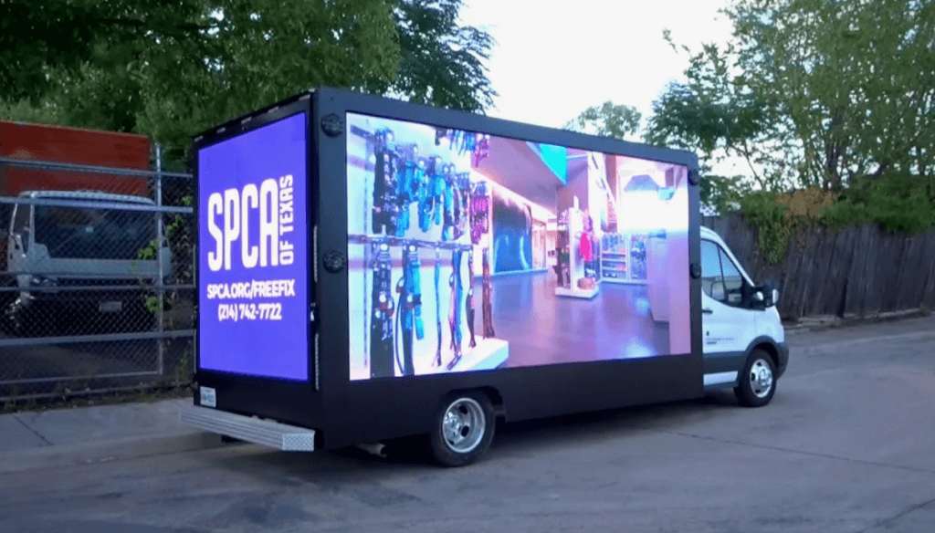 Digital screens on vehicles